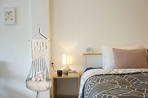 Buy ๐ Mia's Pet Supply Macrame Cat Hammock With Catnip Cushion And Hanging Kit Cat Toys ๐ 3 Mia's Pet Supply Macrame Cat Hammock With Catnip Cushion And Hanging Kit Cat Toys