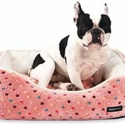 Mia's Pet Supply Cuddler Pet Bed, Pink Polka Dots Bedding