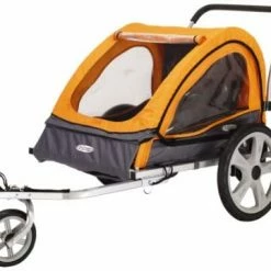 Mia's Pet Supply Instep Quick-N-EZ Double Tow Behind Bike Trailer Travel