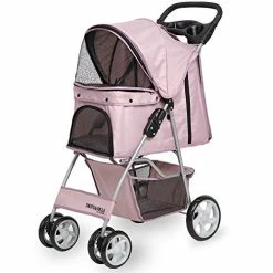 Mia's Pet Supply Travel Paws & Pals 4 Wheeler Elite Jogger Pet Stroller