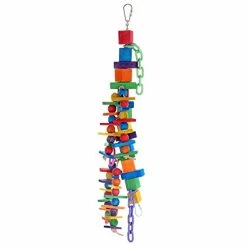 Mia's Pet Supply : Pure Natural Colorful Wood Parrot Toys,