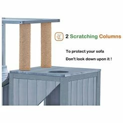 Buy ๐ Mia's Pet Supply Mcombo Cat House With Scratcher, Wood Cat Condo Furniture ๐ 20 Mia's Pet Supply Mcombo Cat House With Scratcher, Wood Cat Condo Furniture