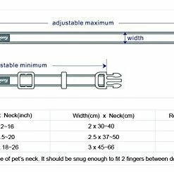 Mia's Pet Supply Blueberry Style Designer Padded Adjustable Dog Collar