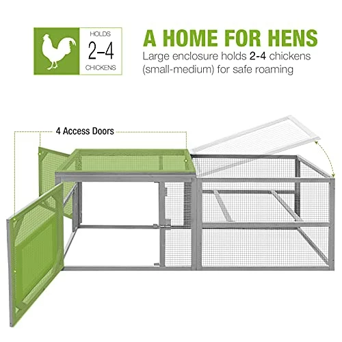 Top 10 🎉 Mia's Pet Supply Chicken Coop Cages 81in Mobile Chicken Coop Multi-Level Hen House ⭐ 9 Mia's Pet Supply Chicken Coop Cages 81in Mobile Chicken Coop Multi-Level Hen House