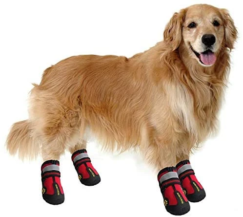 Deals โญ Mia's Pet Supply QUMY ๐ Dog ๐ฅพ Boots Waterproof ๐ Shoes With Reflective Velcro Rugged Anti-Slip Apparel ๐ 6 Mia's Pet Supply QUMY Dog Boots Waterproof Shoes With Reflective Velcro Rugged Anti-Slip Apparel