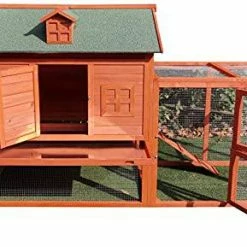 Mia's Pet Supply Chicken Coop Cages Fiveberry Magbean Solid Wood Chicken Coop, Hen House