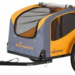 Mia's Pet Supply Schwinn Rascal Bike Pet Trailer, For Small And Large Dogs, Small, Orange
