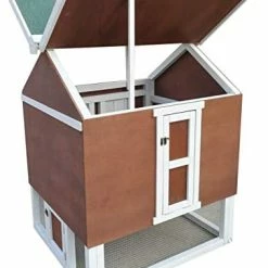 Mia's Pet Supply Omitree Deluxe Sturdy Wood Frame Plywood Chicken Coop Backyard Hen House Chicken Coop Cages