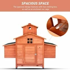 Discount 🔥 Mia's Pet Supply LAZY BUDDY Chicken Coop, 70 Wooden Chick Cage With 2 Hen Nesting Boxes Chicken Coop Cages 🥰 11 Mia's Pet Supply LAZY BUDDY Chicken Coop, 70 Wooden Chick Cage With 2 Hen Nesting Boxes Chicken Coop Cages