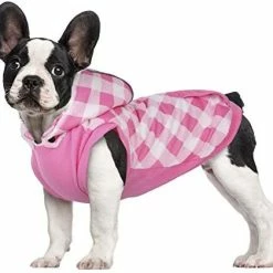 Mia's Pet Supply Kuoser British Style Plaid Dog Winter Coat