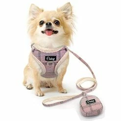Mia's Pet Supply Leashes And Harness Didog Soft/Cosy Dog Vest Harness And Leash Set With Cute Bags,