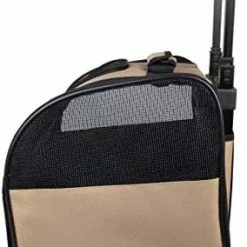 Mia's Pet Supply PET LIFE Wheeled Collapsible Breathable Airline Approved Travel Pet Dog Carrier