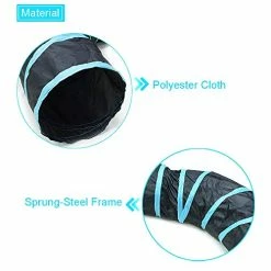 Mia's Pet Supply S-Type Cat Tunnel, 2 Way/3 Way/4 Way/5 Way Collapsible S-Shape