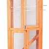 Mia's Pet Supply Vilobos Large Wooden Aviary Standing Vertical Play House Aviary & Perches