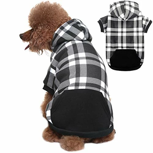 Wholesale 🛒 Mia's Pet Supply BINGPET Plaid 🦮 Dog Hoodie 🦮 Dog Fleece Sweater ⌛ 10 Mia's Pet Supply BINGPET Plaid Dog Hoodie Dog Fleece Sweater
