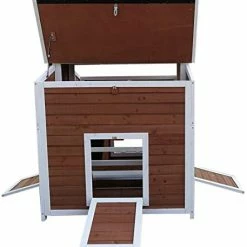 Mia's Pet Supply Chicken Coop Cages Omitree Deluxe Large Backyard Wood Chicken Coop Hen House With 4 Nesting Box