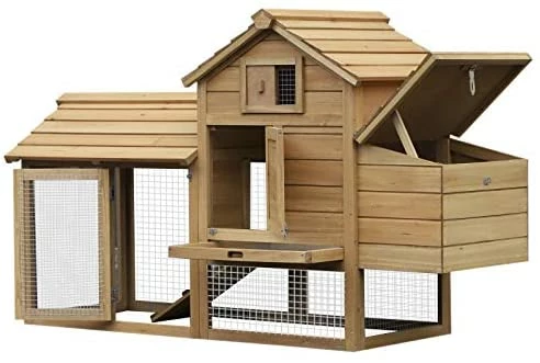Top 10 🔥 Mia's Pet Supply PawHut 59" Small Solid Wood Enclosed Outdoor Backyard Chicken Coop Kit ⭐ 1 Mia's Pet Supply PawHut 59" Small Solid Wood Enclosed Outdoor Backyard Chicken Coop Kit