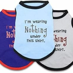 Mia's Pet Supply MeowWow Dog Tshirt Pet Clothes, Pack Of 3 Apparel