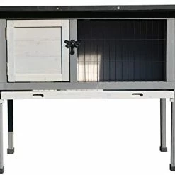 Mia's Pet Supply PawHut Small Elevated Rabbit Hutch Rabbit Houses & Accessories