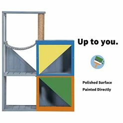 Buy ๐ Mia's Pet Supply Mcombo Cat House With Scratcher, Wood Cat Condo Furniture ๐ 22 Mia's Pet Supply Mcombo Cat House With Scratcher, Wood Cat Condo Furniture