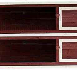 Buy 👏 Mia's Pet Supply PawHut 54" 2-Story Weatherproof Stackable Elevated Wooden Rabbit Hutch Rabbit Houses & Accessories 🎁 10 Mia's Pet Supply PawHut 54