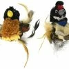 Mia's Pet Supply Cat Toys Soft Plush Boredom Relief Interactive Catnip Filled Cat Toy With Realistic Feathers
