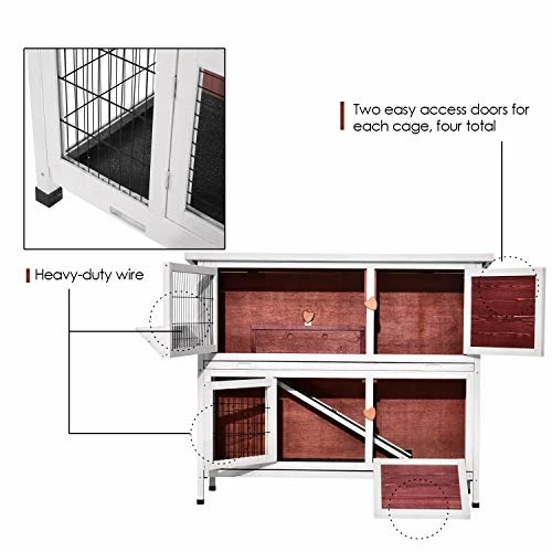 Cheap ๐ Mia's Pet Supply Lovupet 2 Story Outdoor Wooden Rabbit Hutch Chicken Coop โญ 9 Mia's Pet Supply Lovupet 2 Story Outdoor Wooden Rabbit Hutch Chicken Coop