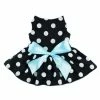 Mia's Pet Supply Fitwarm Cute Polka Dot Ribbon Dog Dress Dog Clothes Cozy Dog Shirt Pet Dress, Small Apparel
