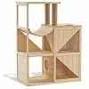Mia's Pet Supply Mcombo Cat House With Scratcher, Wood Cat Condo Furniture