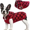 Mia's Pet Supply Kuoser British Style Plaid Dog Winter Coat