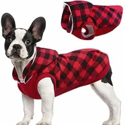 Mia's Pet Supply Kuoser British Style Plaid Dog Winter Coat