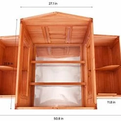 Discount 🔥 Mia's Pet Supply LAZY BUDDY Chicken Coop, 70 Wooden Chick Cage With 2 Hen Nesting Boxes Chicken Coop Cages 🥰 15 Mia's Pet Supply LAZY BUDDY Chicken Coop, 70 Wooden Chick Cage With 2 Hen Nesting Boxes Chicken Coop Cages