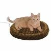 Mia's Pet Supply Bedding : K&H Pet Products Thermo-Kitty Fashion Splash Heated Pet Bed Mocha 18" 4W :