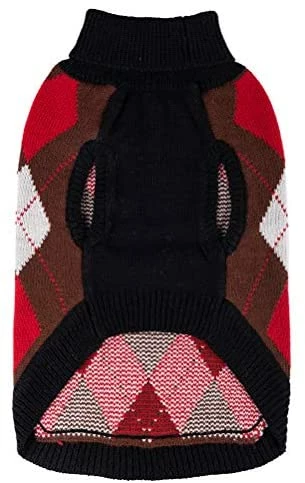 Deals 🤩 Mia's Pet Supply Plaid 🐕 Dog Sweater ⭐ 4 Mia's Pet Supply Plaid Dog Sweater