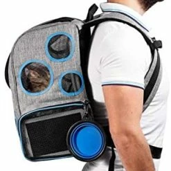 Mia's Pet Supply Purrfect Pack Cat Backpack (Basic) Backpack For Cats Small Dogs Puppies Travel