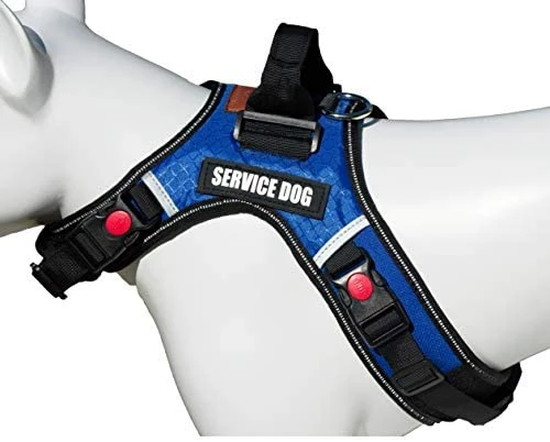 Outlet ❤️ Mia's Pet Supply Leashes And Harness ALBCORP Service 🐕 Dog Vest Harness - Reflective - Woven Nylon, Neoprene Handle 🌟 7 Mia's Pet Supply Leashes And Harness ALBCORP Service Dog Vest Harness - Reflective - Woven Nylon, Neoprene Handle
