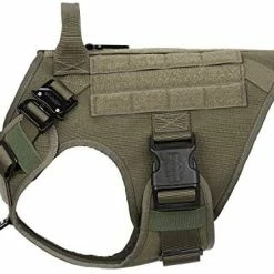 Mia's Pet Supply ICEFANG Tactical Dog Harness With 2X Metal Buckle, Leashes And Harness