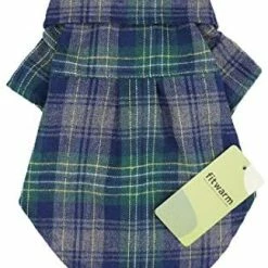 Mia's Pet Supply Fitwarm Cotton Plaid Dog Shirts For Pet Clothes Apparel