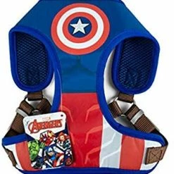 Mia's Pet Supply Leashes And Harness Marvel For Pets Comics Captain America Superhero Dog Harness