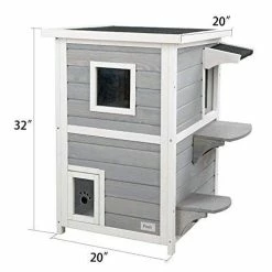 Mia's Pet Supply Petsfit 2-Story Kitty Cat House Houses, Pens & Crates