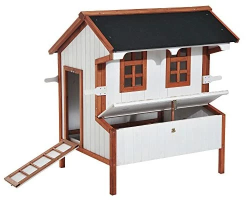 Budget 👍 Mia's Pet Supply Chicken Coop Cages PawHut 43" Raised Portable Backyard Wooden Cottage Chicken Coop 🎁 1 Mia's Pet Supply Chicken Coop Cages PawHut 43" Raised Portable Backyard Wooden Cottage Chicken Coop