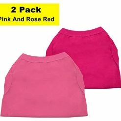 Mia's Pet Supply Chol&Vivi Dog Shirts Clothes, Dog Clothes T Shirt Vest Soft And Thin, 2pcs Blank Shirts Apparel