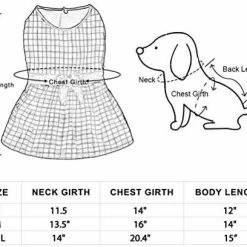 Mia's Pet Supply Apparel Plaid Fleece Dress Dog Jacket For Large Dogs