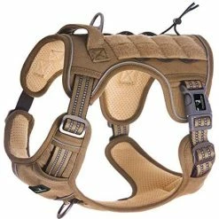 Mia's Pet Supply FIVEWOODY Tactical Dog Training Harness No Pulling Front Clip Leashes And Harness