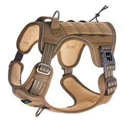 Mia's Pet Supply FIVEWOODY Tactical Dog Training Harness No Pulling Front Clip Leashes And Harness