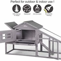 Mia's Pet Supply Rabbit Houses & Accessories Outdoor Large Hen House With Nest Box Poultry Cage, Rabbit Hutch