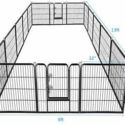 Brand new 👏 Mia's Pet Supply Giantex 24/32/40/48 Inch 🐕 Dog Playpen With Door, 16/8 Panel Pet Playpen ⭐ 17 Mia's Pet Supply Giantex 24/32/40/48 Inch Dog Playpen With Door, 16/8 Panel Pet Playpen