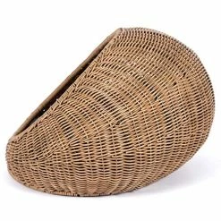 Mia's Pet Supply GARDEN Wicker Cat Bed Dome For Medium Indoor Cats Bedding
