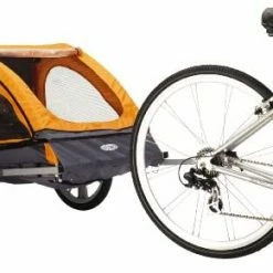 Mia's Pet Supply Instep Quick-N-EZ Double Tow Behind Bike Trailer Travel