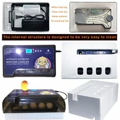 Promo 🎁 Mia's Pet Supply Egg Incubators With Automatic Egg Turning Turner For Hatching Turkey Goose Quail 🎁 13 Mia's Pet Supply Egg Incubators With Automatic Egg Turning Turner For Hatching Turkey Goose Quail